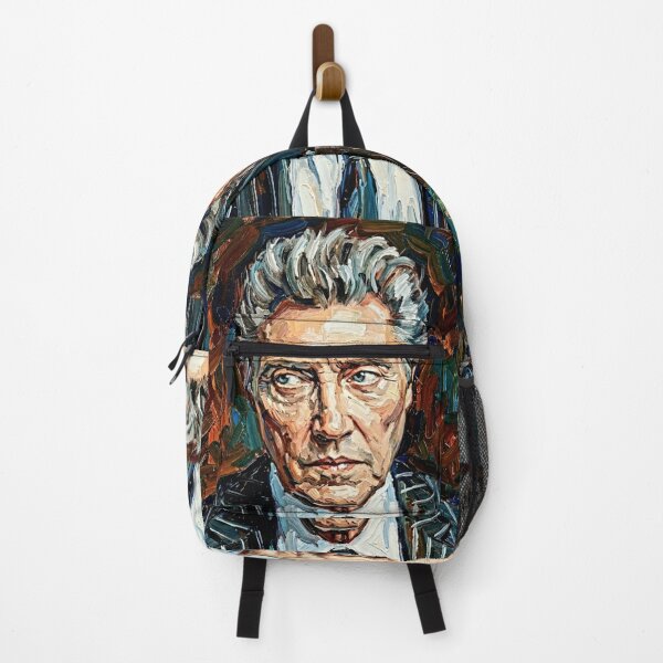 Item preview, The Enigma: Christopher Walken Pinstripe Impasto Portrait designed and sold by Art's Diner.