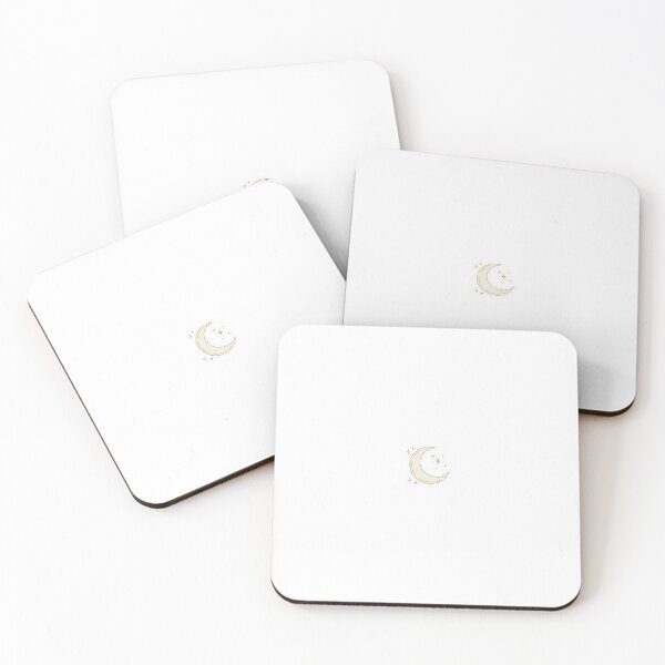 Item preview, Minimal Crescent Moon Aesthetic Sticker designed and sold by hideearn.