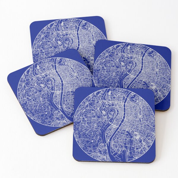 Item preview, Lyon Blueprint Minimalist City Map designed and sold by Design-It-Up.