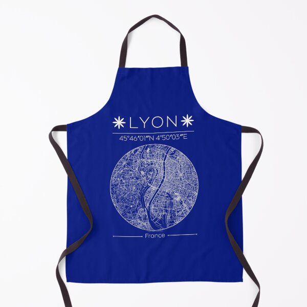 Item preview, Lyon Blueprint Minimalist City Map designed and sold by Design-It-Up.