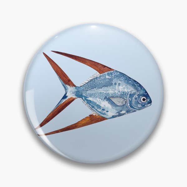 Item preview, GAFFTOPSAIL POMPANO-Trachinotus rhodopus designed and sold by BEATRIZ ABAITUA.