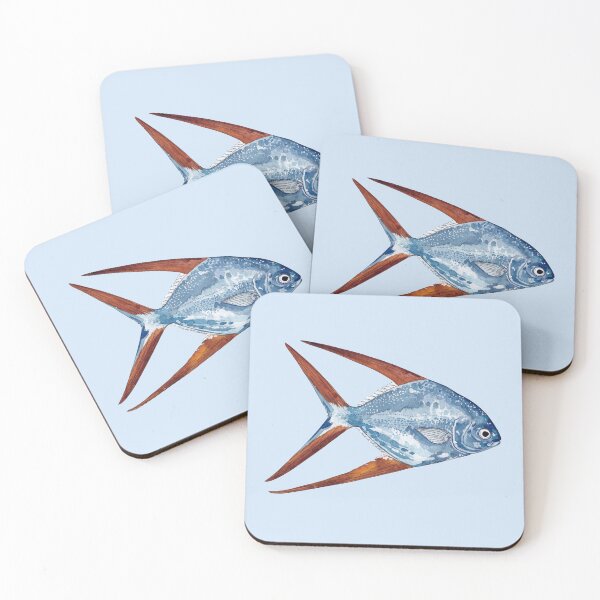 Item preview, GAFFTOPSAIL POMPANO-Trachinotus rhodopus designed and sold by BEATRIZ ABAITUA.