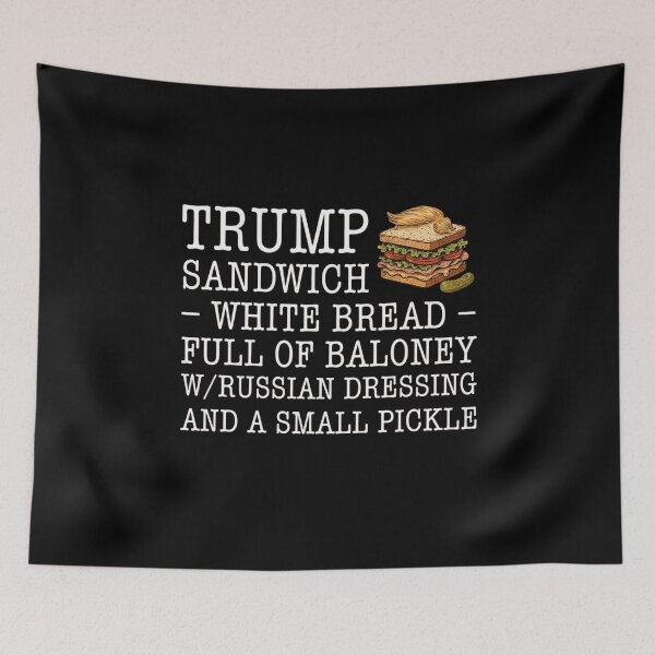 Item preview, Funny Anti Trump Sandwich, Political Satire with Russian Dressing Joke, Liberal Humor, Democrat Voters USA designed and sold by toongstudio.