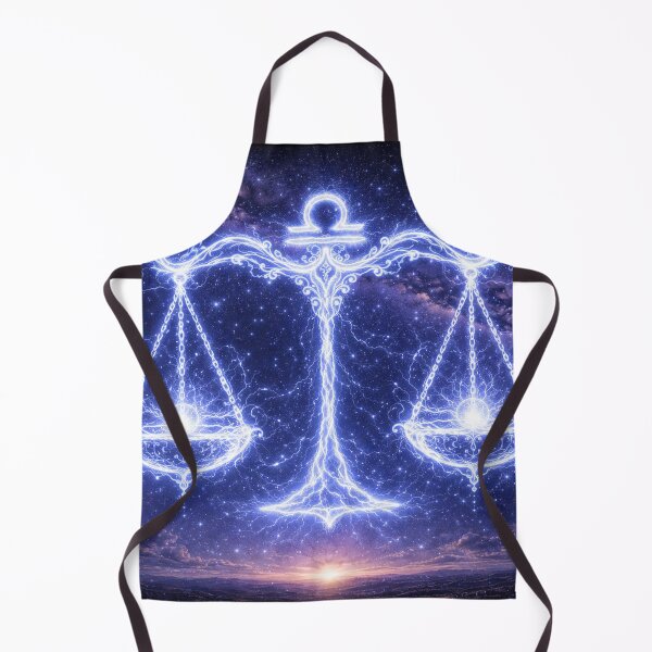 Item preview, Libra Zodiac Lightning Scales – Elegant Electric Constellation designed and sold by SpicyWind.