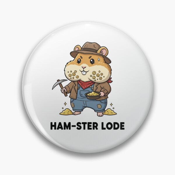 Item preview, Hamster Gold Miner Lucky Prospector designed and sold by mintxw.