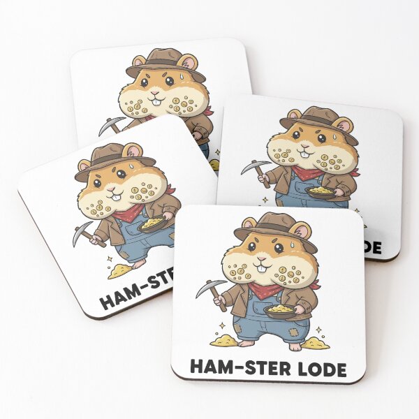 Item preview, Hamster Gold Miner Lucky Prospector designed and sold by mintxw.