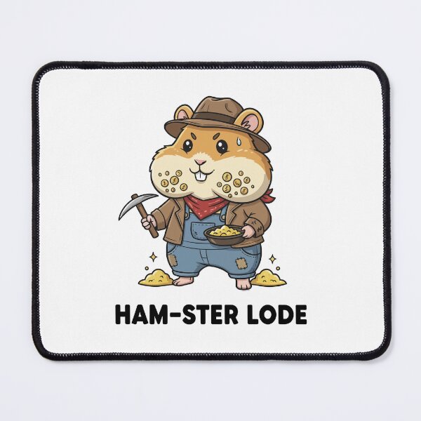 Item preview, Hamster Gold Miner Lucky Prospector designed and sold by mintxw.