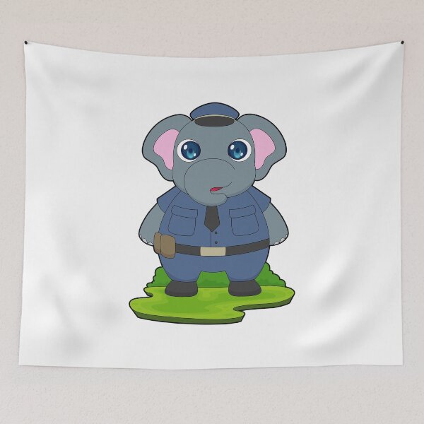Item preview, Elephant Cop Police hat Police designed and sold by Snabdesign84.