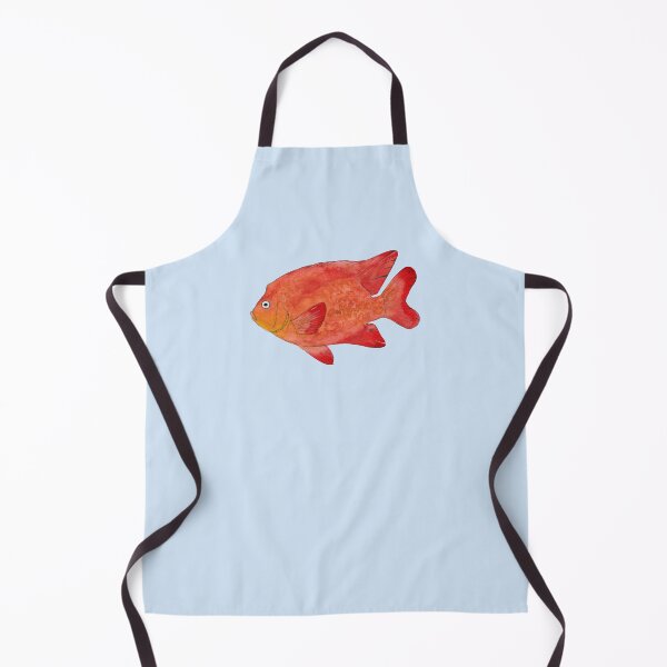 Item preview, GARIBALDI FISH-Hypsypops rubicundus designed and sold by BEATRIZ ABAITUA.