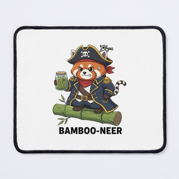 Item preview, Bamboo-neer Red Panda Pirate Captain designed and sold by mintxw.