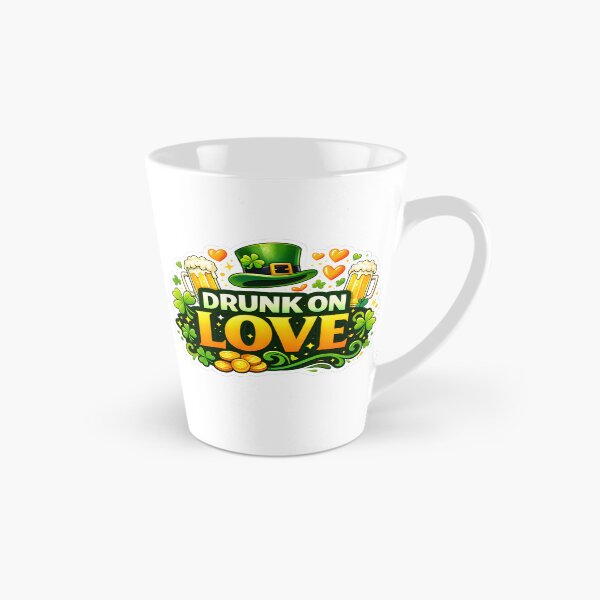 Item preview, Drunk On Love Funny St Patricks Day Party Sticker Design designed and sold by MoodPawsCo.