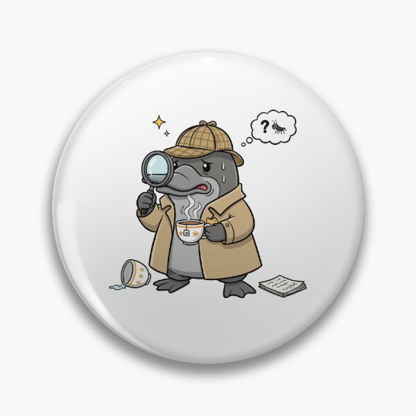 Item preview, Detective Platypus Sherlock Mystery Investigator designed and sold by mintxw.