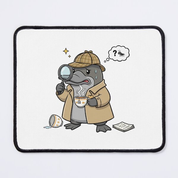 Item preview, Detective Platypus Sherlock Mystery Investigator designed and sold by mintxw.