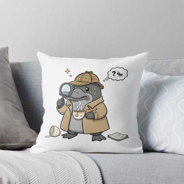 Item preview, Detective Platypus Sherlock Mystery Investigator designed and sold by mintxw.