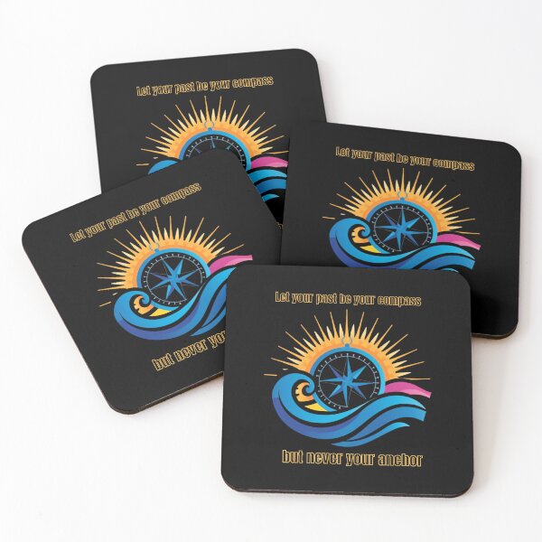 Item preview,  Let your past be your compass but never your anchor stickers&magnets designed and sold by SkyTrailKin.