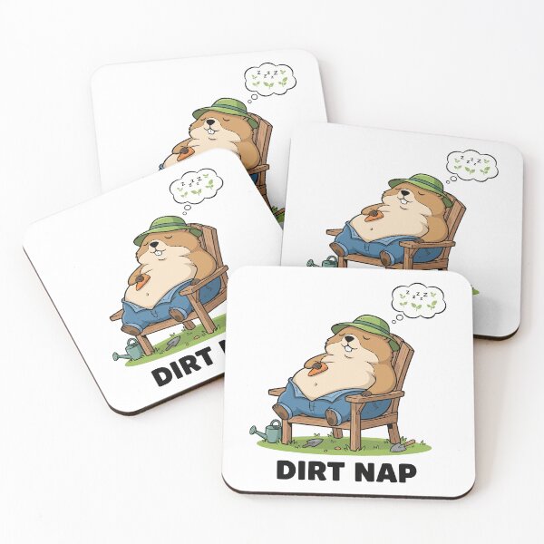 Item preview, Groundhog Gardener Relaxation Nap Time designed and sold by mintxw.