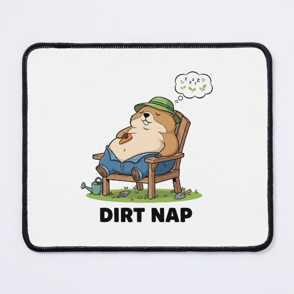 Item preview, Groundhog Gardener Relaxation Nap Time designed and sold by mintxw.