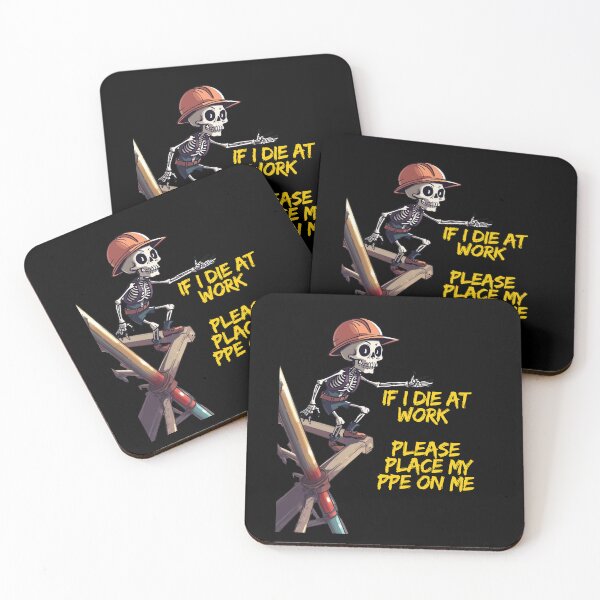 Item preview, If I Die at Work Please Place My PPE On Me workwear joke. Tee for husband designed and sold by SkyTrailKin.