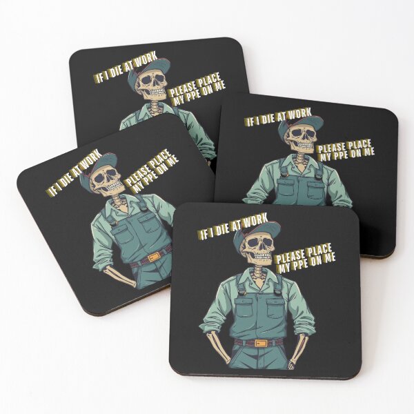 Item preview, If I Die at Work Please Place My PPE On Me construction worker Tees designed and sold by SkyTrailKin.