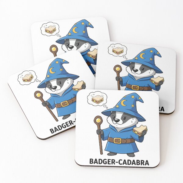 Item preview, Badger-cadabra Magic Sandwich Wizard Fantasy designed and sold by mintxw.