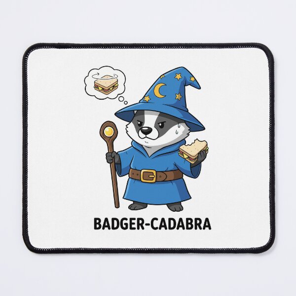 Item preview, Badger-cadabra Magic Sandwich Wizard Fantasy designed and sold by mintxw.