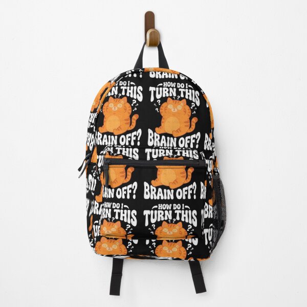 Item preview, How Do I Turn Brain Off Cat designed and sold by FreshVibe Prints.