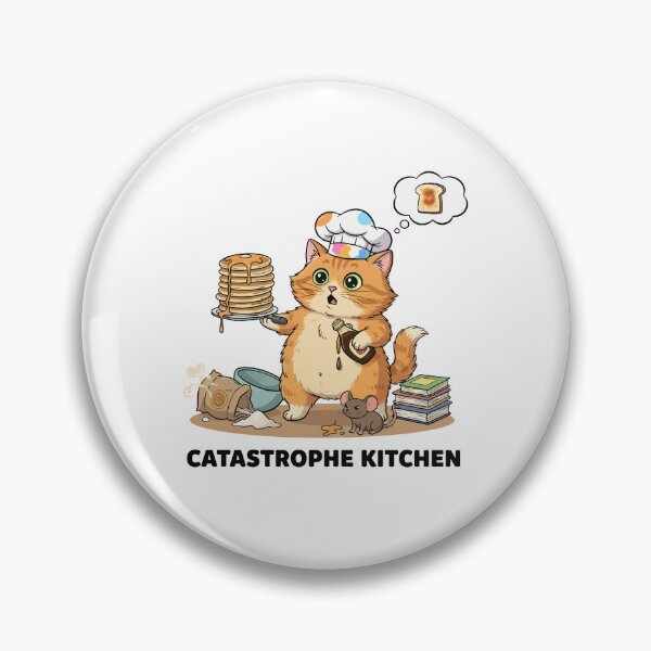 Item preview, Catastrophe Kitchen Funny Baking Cat designed and sold by mintxw.