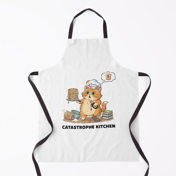 Item preview, Catastrophe Kitchen Funny Baking Cat designed and sold by mintxw.