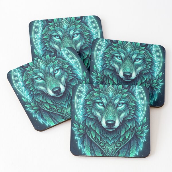 Item preview, Mystic Wolf of the Cosmos designed and sold by Infinite Art Lab.