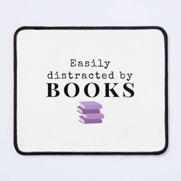 Item preview, Easily Distracted By Books Book Lover Gift Sticker designed and sold by ade-datt.