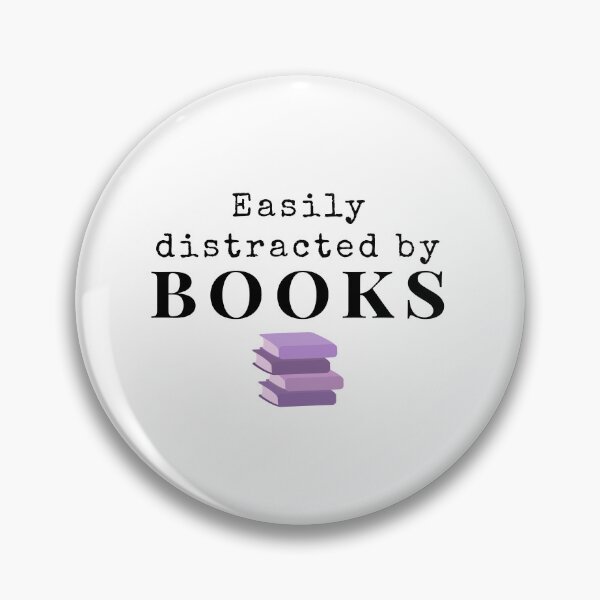 Item preview, Easily Distracted By Books Book Lover Gift Sticker designed and sold by ade-datt.