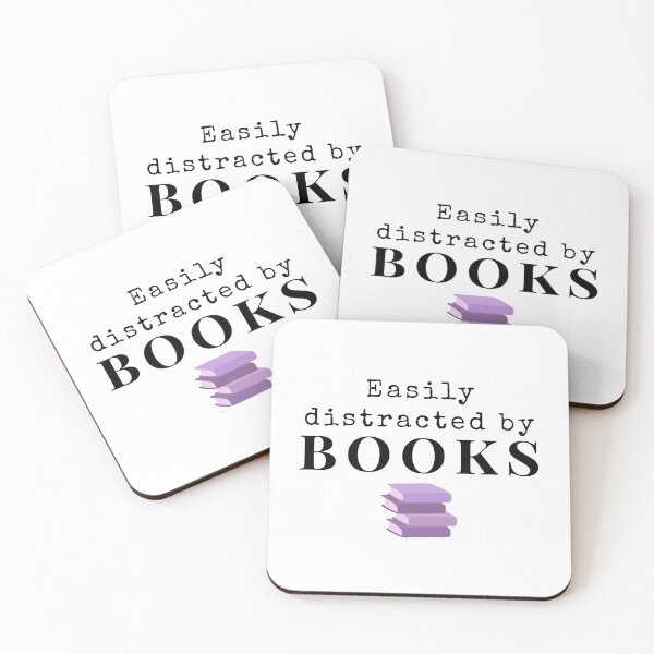 Item preview, Easily Distracted By Books Book Lover Gift Sticker designed and sold by ade-datt.