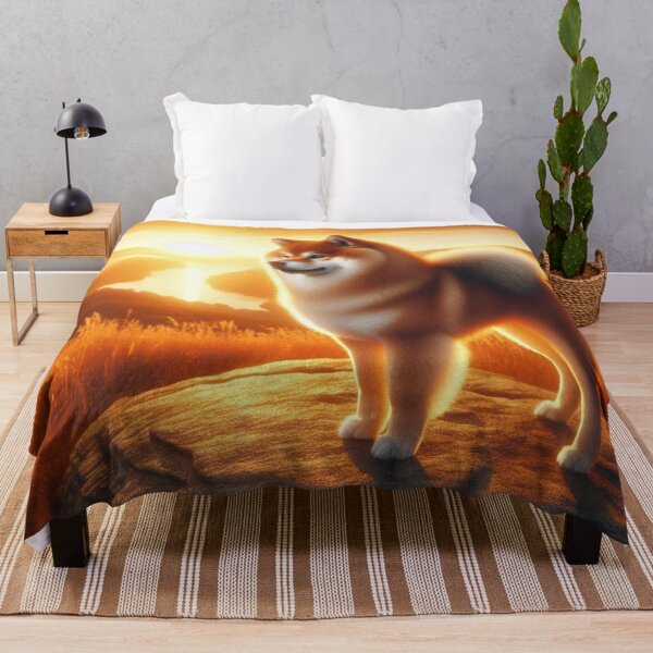 Item preview, Shiba Inu – Golden Sunset Serenity designed and sold by Dogandesighn.
