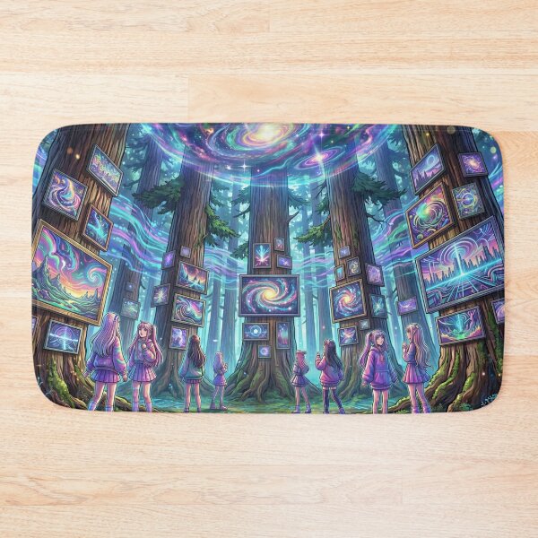 Item preview, Kawaii Girls Exploring a Virtual Art Gallery  designed and sold by M-Y-A-R-T-.