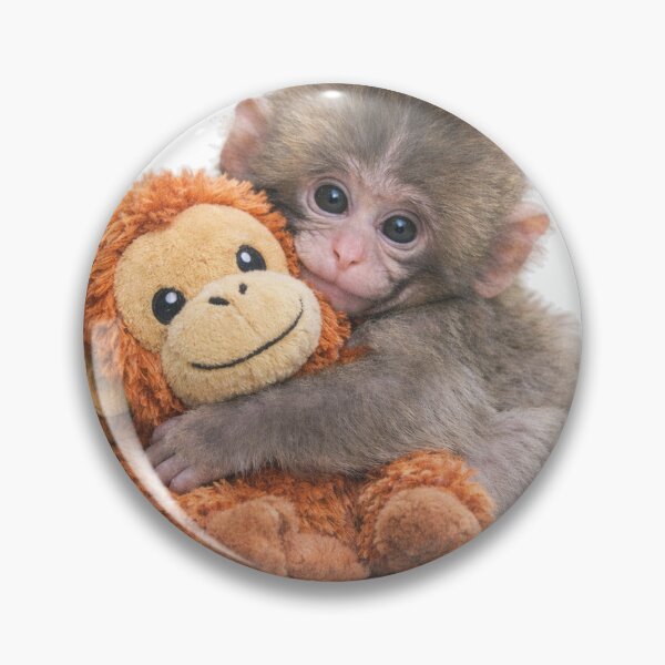 Item preview, Baby Monkey Hugging Plush Toy designed and sold by ExperienceWas.