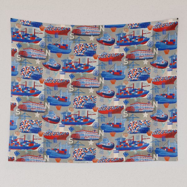 Item preview, Ships on the Move designed and sold by Jessica Bosse.