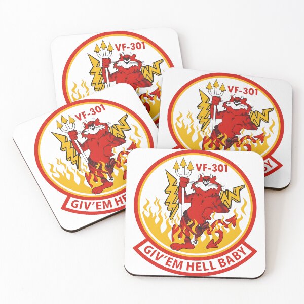 Item preview, Vintage US Navy VF-301 "Devil Cats" Squadron Insignia designed and sold by CharlieDesings.