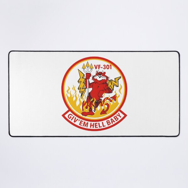 Item preview, Vintage US Navy VF-301 "Devil Cats" Squadron Insignia designed and sold by CharlieDesings.