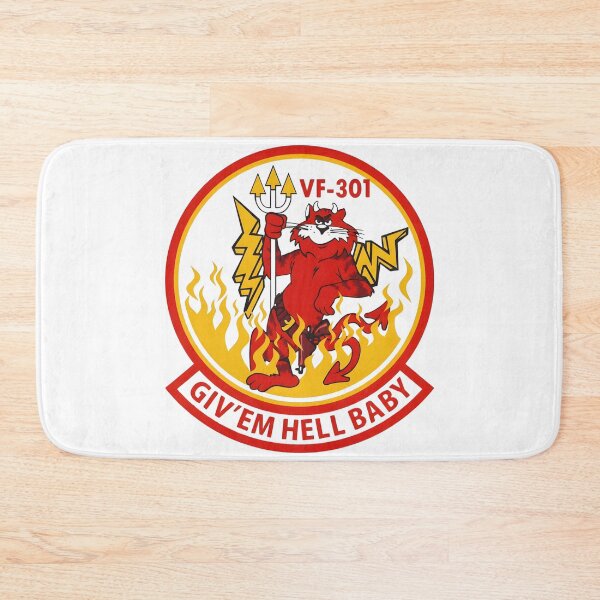 Item preview, Vintage US Navy VF-301 "Devil Cats" Squadron Insignia designed and sold by CharlieDesings.