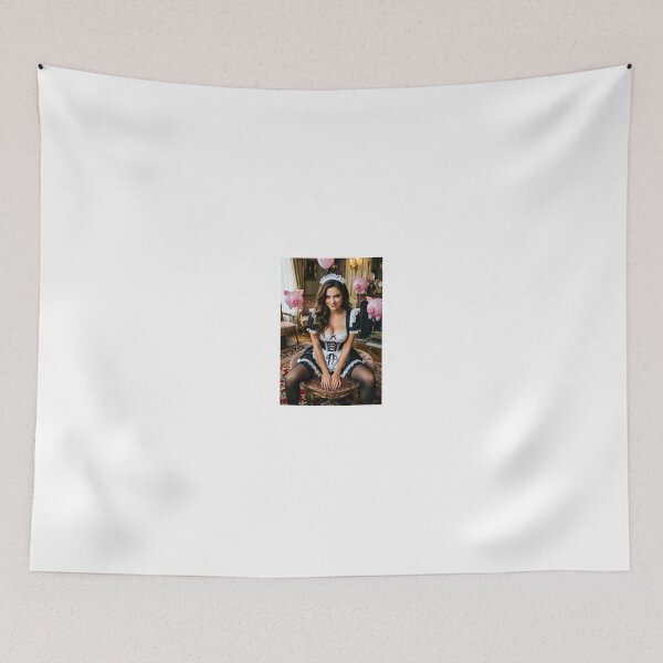 Item preview, Brunette maid in luxury room when pigs fly designed and sold by CathryneDelamort.