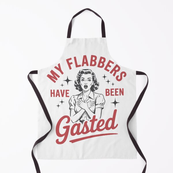 Item preview, My Flabbers Have Been Gasted – Funny Retro Sarcastic Vintage Quote Design designed and sold by DirtyGirlGraphics.