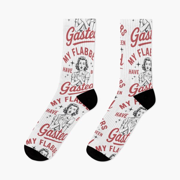 Item preview, My Flabbers Have Been Gasted – Funny Retro Sarcastic Vintage Quote Design designed and sold by DirtyGirlGraphics.