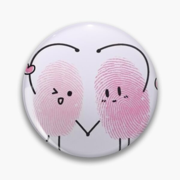 Item preview, Cute Fingerprint Cartoon Couple Artwork  designed and sold by NivyasArtistry.