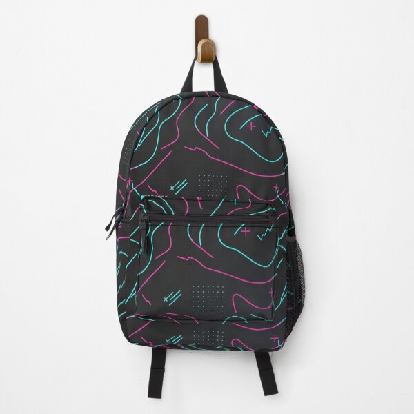 Item preview, Neon Flow: Abstract Line Art Pattern designed and sold by StickVerse by Owais.