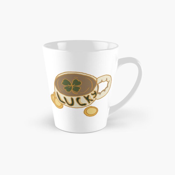 Item preview, Four leaf clover cup with coffee designed and sold by CottageComfortsShoppe.