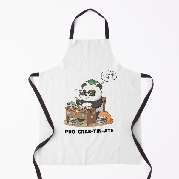 Item preview, Panda-stinate Funny Procrastinating Student Panda designed and sold by mintxw.