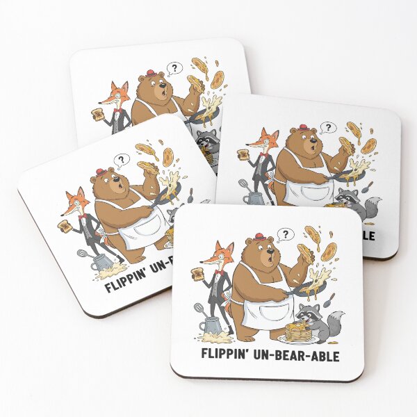 Item preview, Flippin Un-bear-able Funny Cooking Bear designed and sold by mintxw.