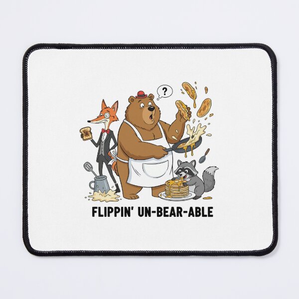 Item preview, Flippin Un-bear-able Funny Cooking Bear designed and sold by mintxw.