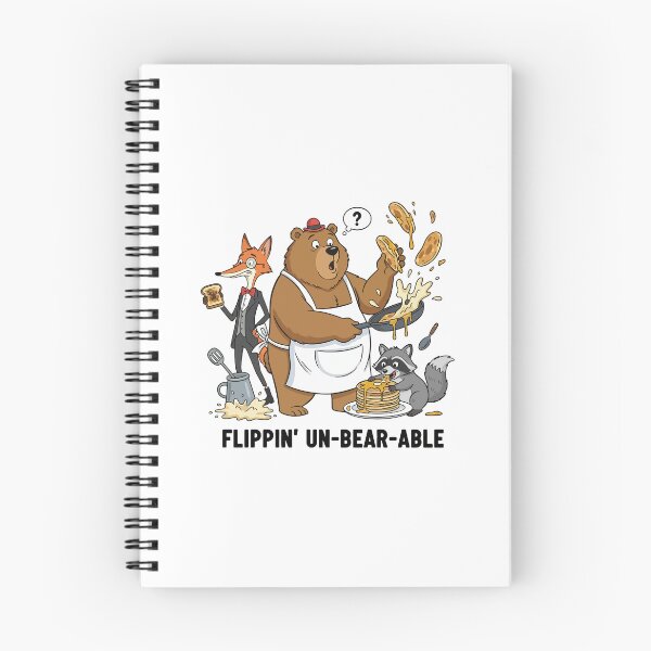 Item preview, Flippin Un-bear-able Funny Cooking Bear designed and sold by mintxw.