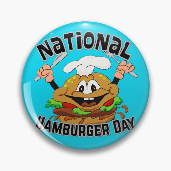 Item preview, National Hamburger Day retro designed and sold by Lovemountain.